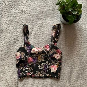 Forever 21 Floral Crop Top